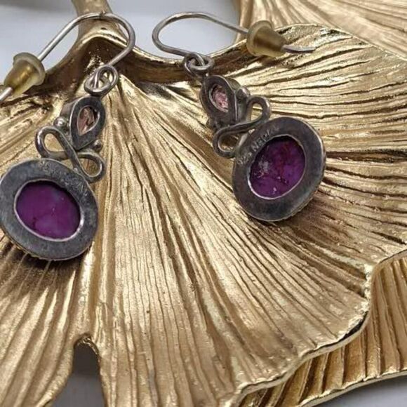 Vintage, Amethyst, Stamped Napal .925 Sterling Silver, 1.2 dwt - Picture 2 of 6